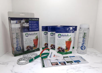 4 in 1 Nutroflow Cleanse Kit, plus 1 Free Packet Nutroflow Cleanse Tea (5 Week Supply) - Nutroflow